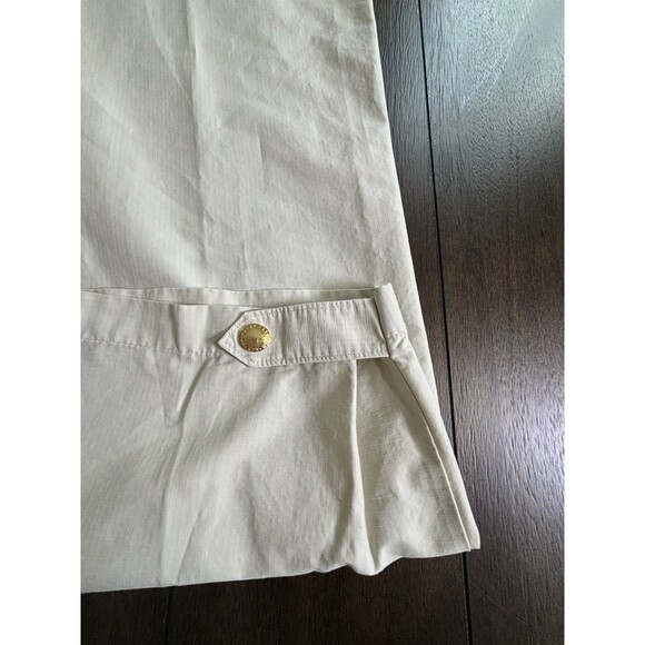 Lauren Ralph Lauren Utility Pants Women 12 Khaki Ripstop Adjustable Snap Ankle - Picture 5 of 7